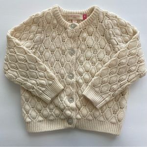 Pink Chicken Cardigan Merino Wool Sweater 2T